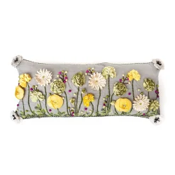 Best MacKenzie-Childs Coming Up Daisies Lumbar Pillow