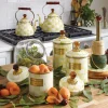 Discount MacKenzie-Childs Cookie Jar With Parchment Check Enamel Lid