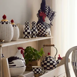 Best MacKenzie-Childs Courtly Basket Weave Canisters -Set Of 2