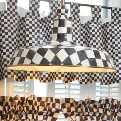 Hot MacKenzie-Childs Courtly Check Barn Pendant Lamp - 18"