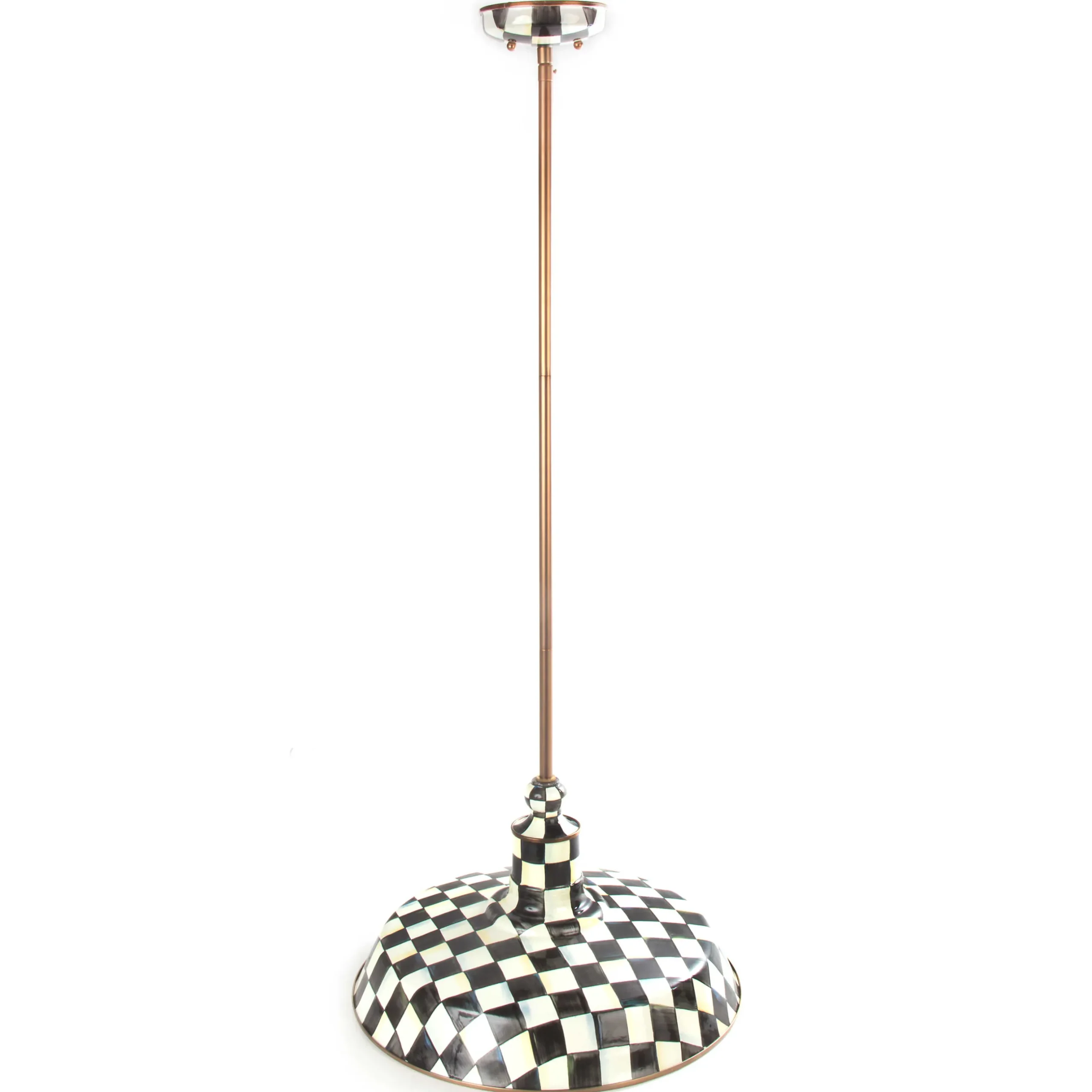 Hot MacKenzie-Childs Courtly Check Barn Pendant Lamp - 18"