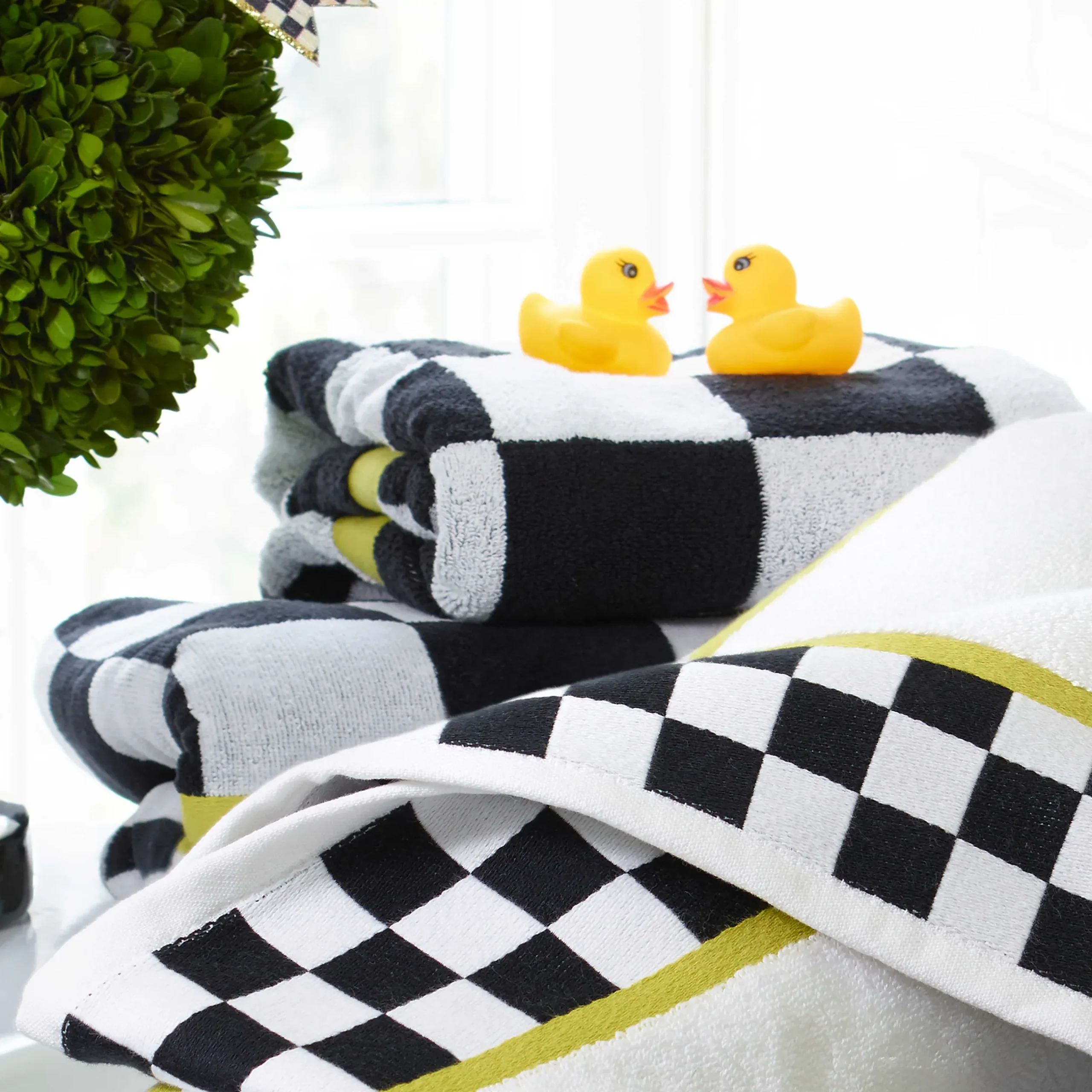 Online MacKenzie-Childs Courtly Check Bath Towel