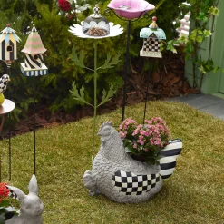 Hot MacKenzie-Childs Courtly Check Birdhouse Stake