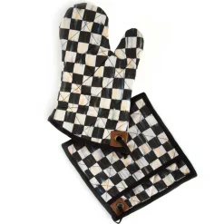 Outlet MacKenzie-Childs Courtly Check Bistro Oven Mitt