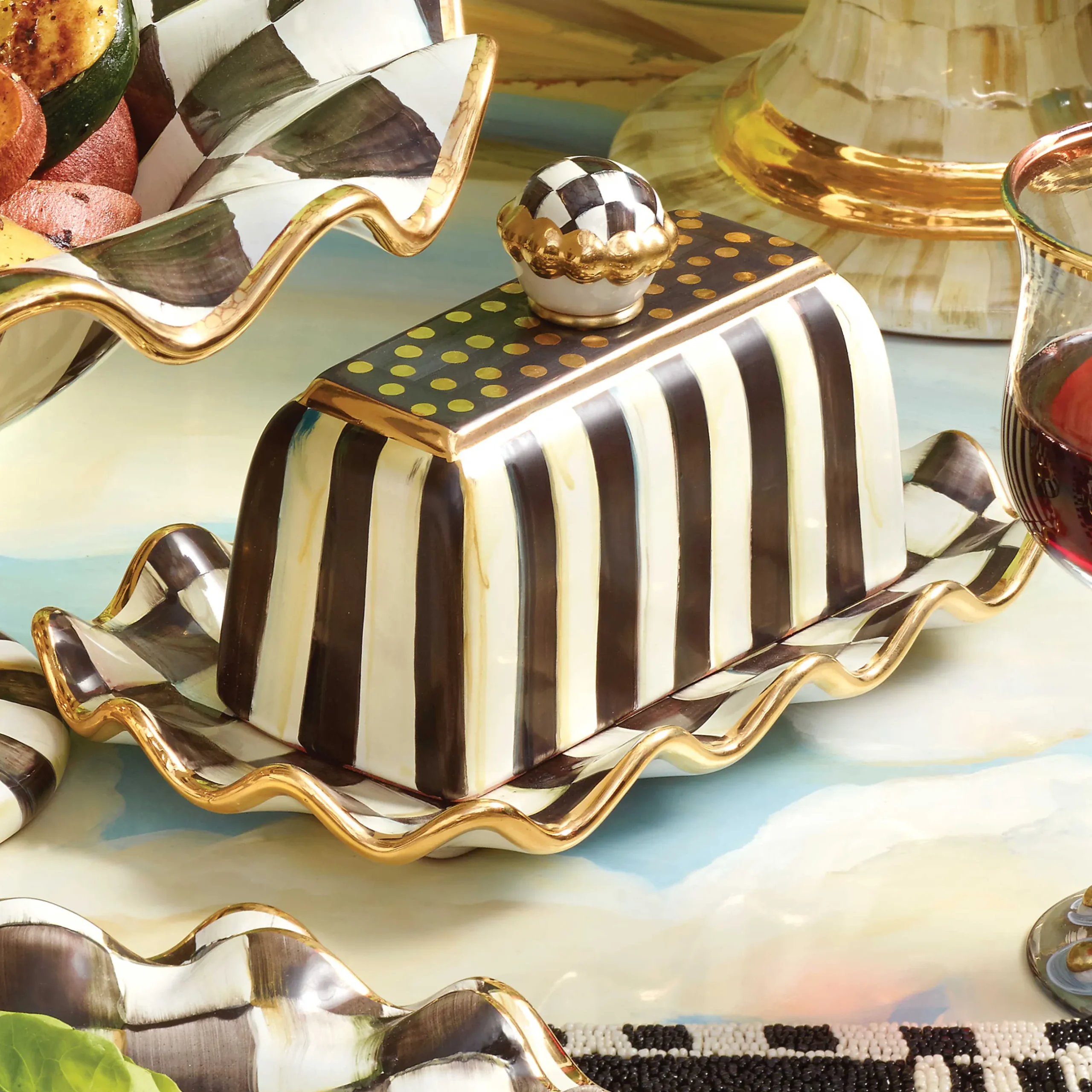New MacKenzie-Childs Courtly Check Butterhouse