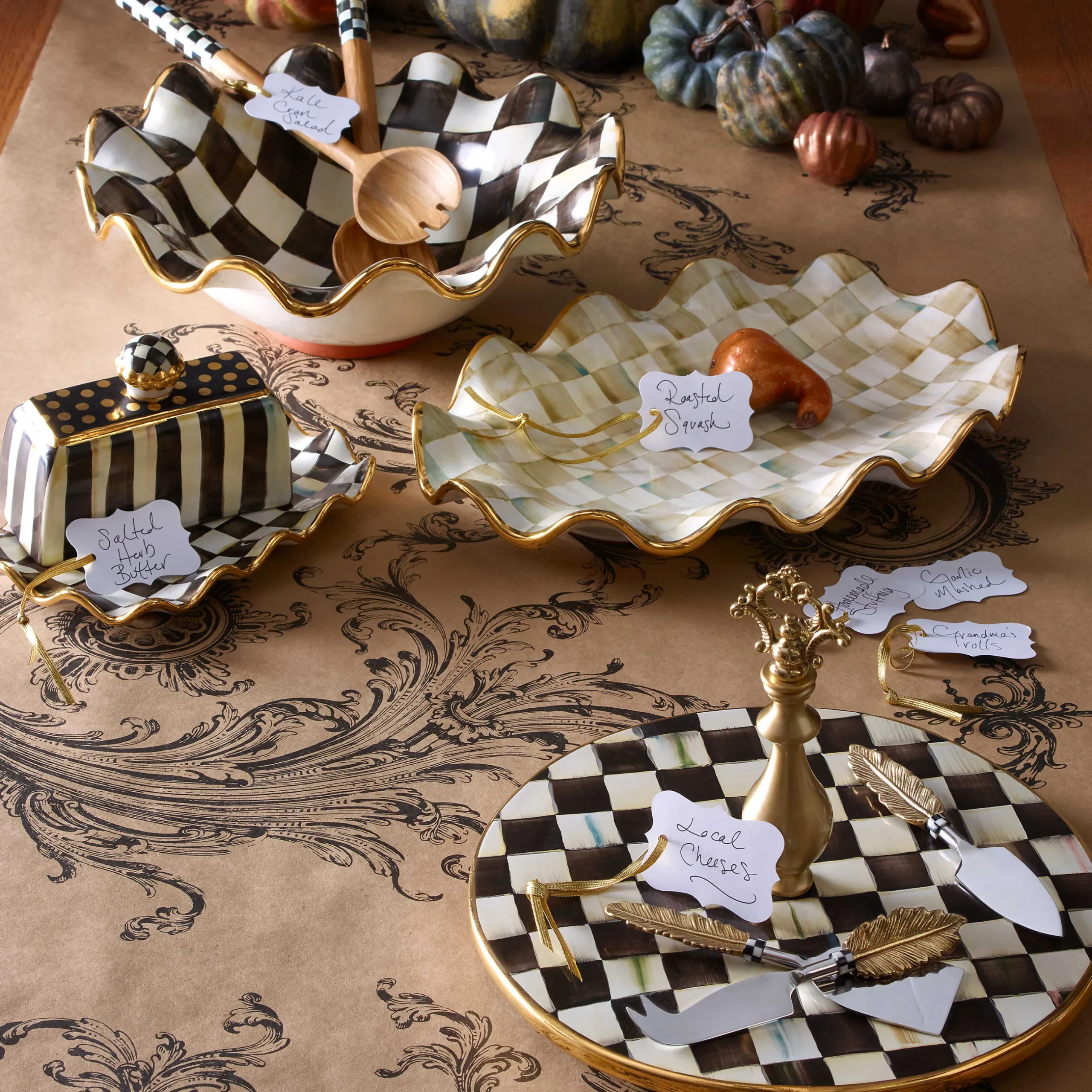 New MacKenzie-Childs Courtly Check Butterhouse
