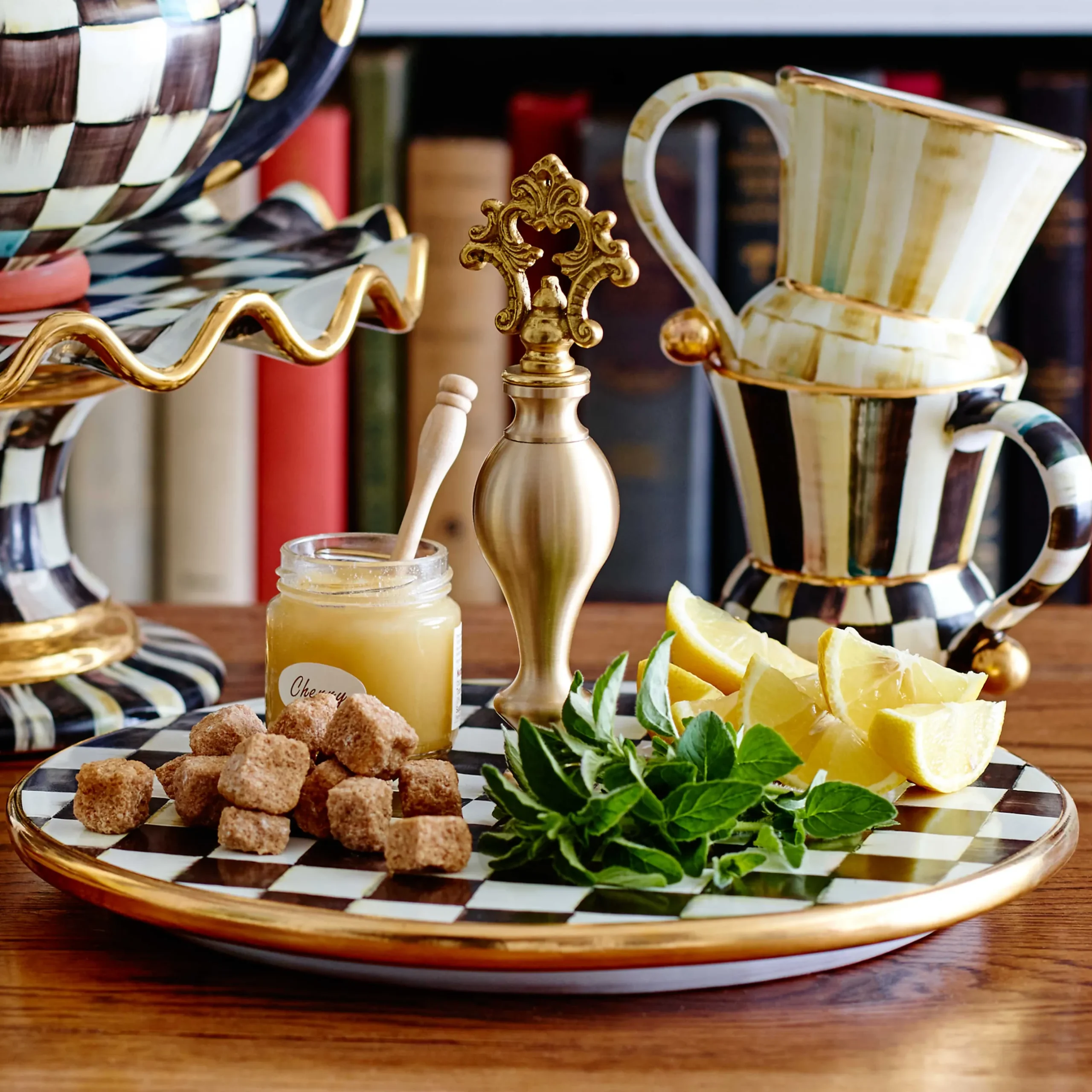 Online MacKenzie-Childs Courtly Check Cheese Course