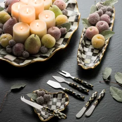 Outlet MacKenzie-Childs Courtly Check Cheese Knife Set