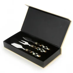 Outlet MacKenzie-Childs Courtly Check Cheese Knife Set