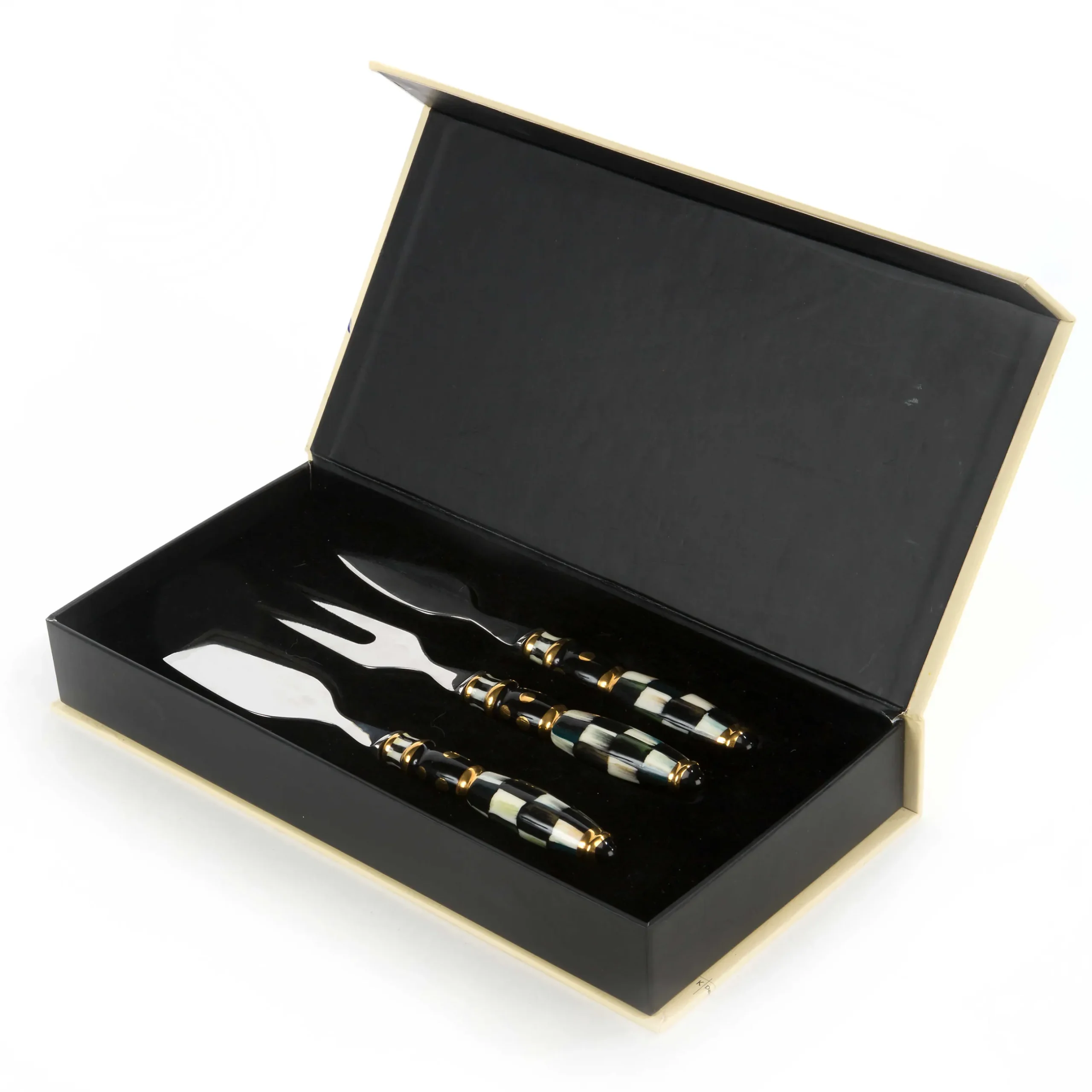 Outlet MacKenzie-Childs Courtly Check Cheese Knife Set