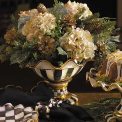 MacKenzie-Childs Courtly Check Compote
