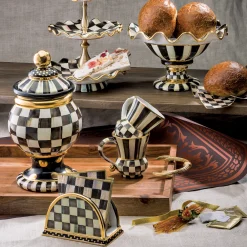 MacKenzie-Childs Courtly Check Compote