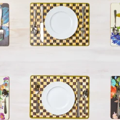 Online MacKenzie-Childs Courtly Check Cork Back Placemats - Set Of 4