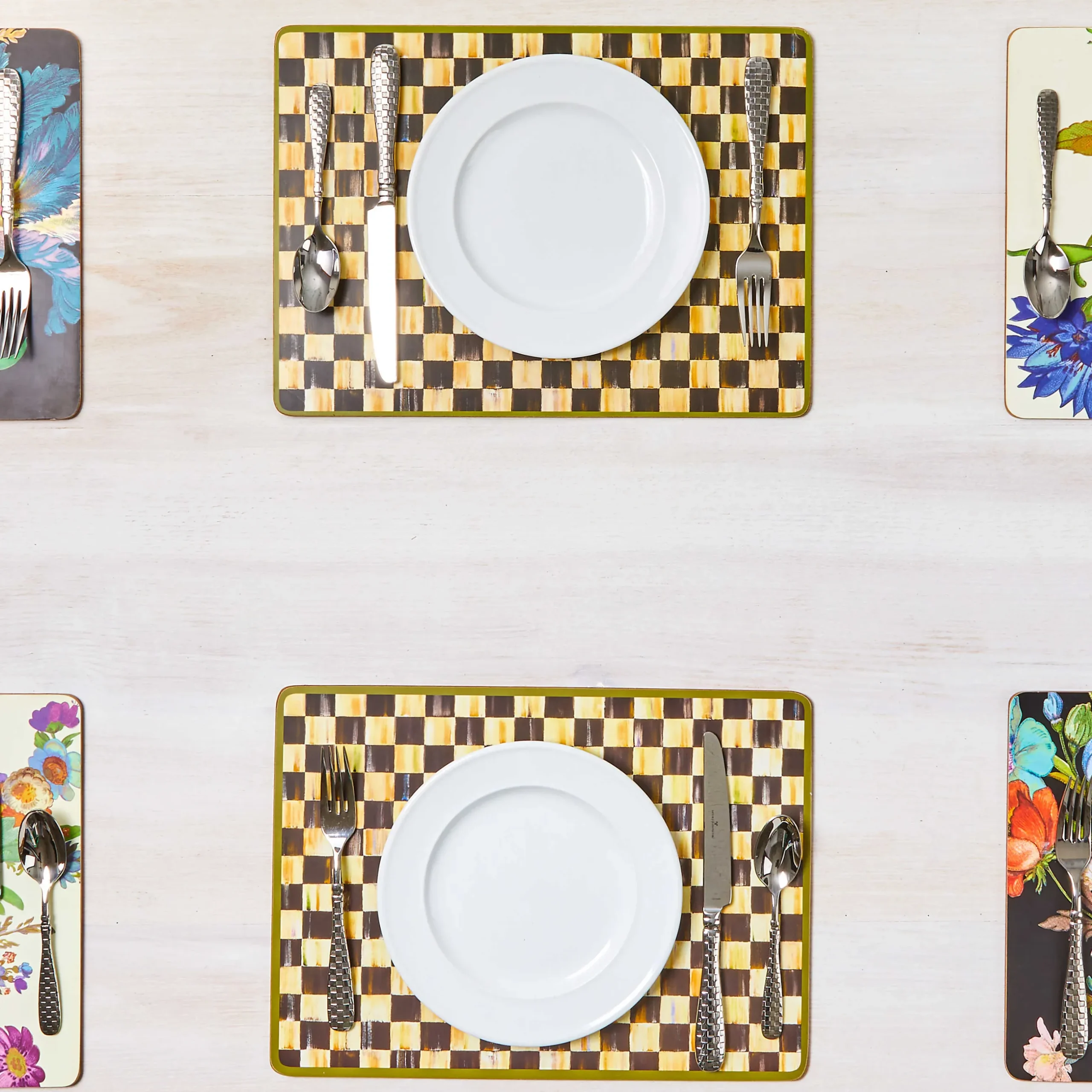 Online MacKenzie-Childs Courtly Check Cork Back Placemats - Set Of 4