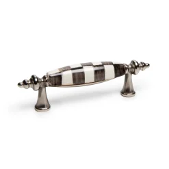 Discount MacKenzie-Childs Courtly Check Drawer Pull - Nickel