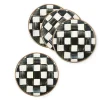 Hot MacKenzie-Childs Courtly Check Enamel Appetizer Plates - Set Of 4