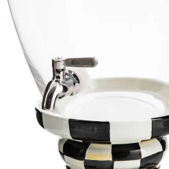 Clearance MacKenzie-Childs Courtly Check Enamel Beverage Hostess
