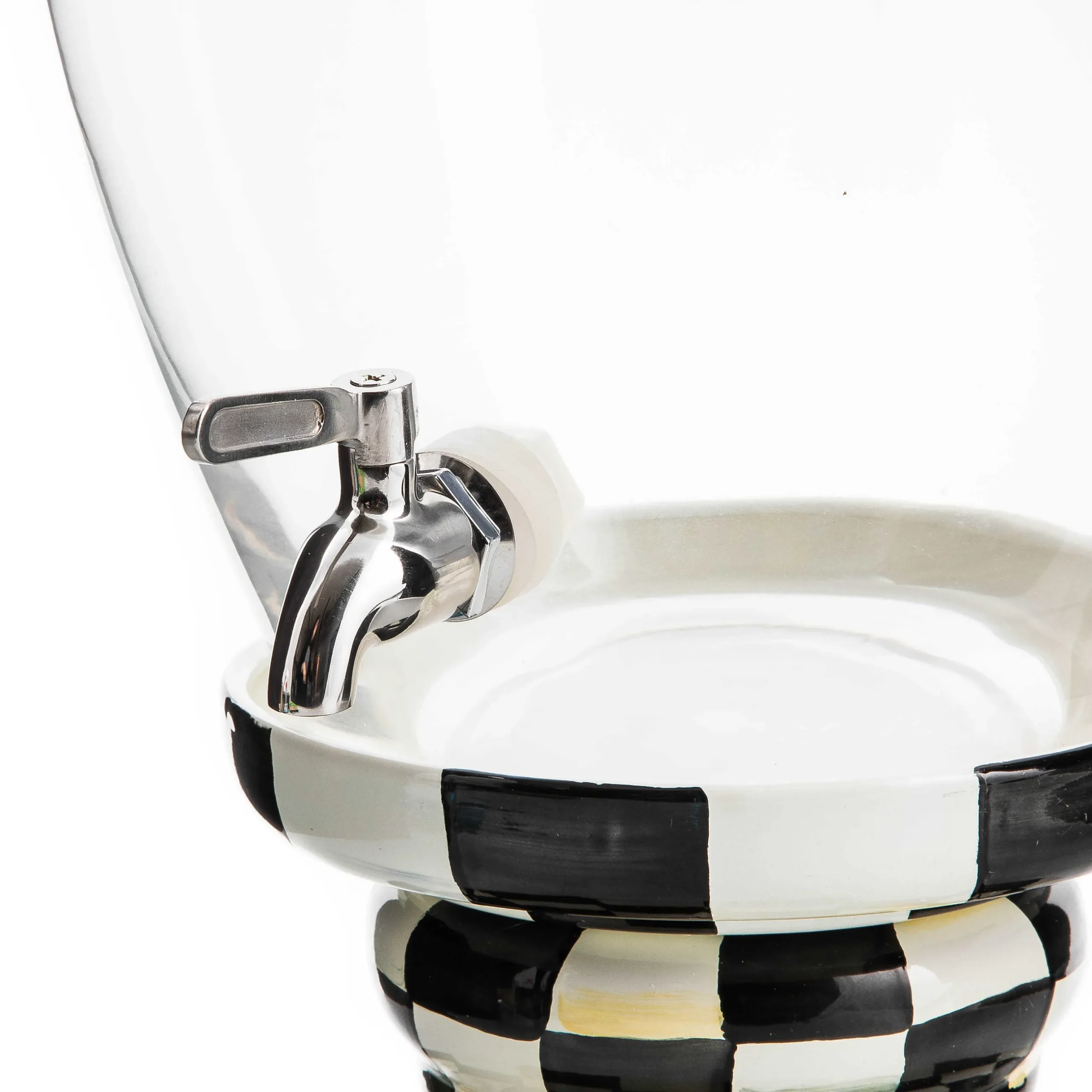 Clearance MacKenzie-Childs Courtly Check Enamel Beverage Hostess