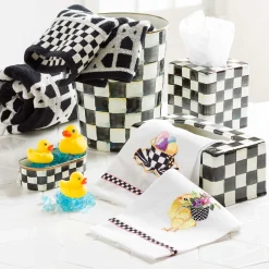 Sale MacKenzie-Childs Courtly Check Enamel Boutique Tissue Box Cover
