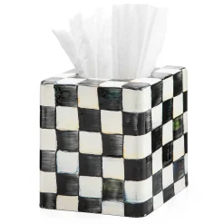 Sale MacKenzie-Childs Courtly Check Enamel Boutique Tissue Box Cover
