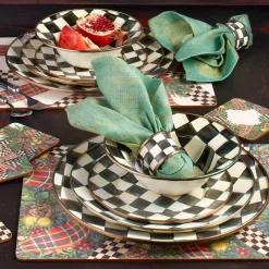 Online MacKenzie-Childs Courtly Check Enamel Charger/Plate