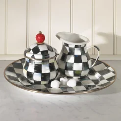 Online MacKenzie-Childs Courtly Check Enamel Charger/Plate
