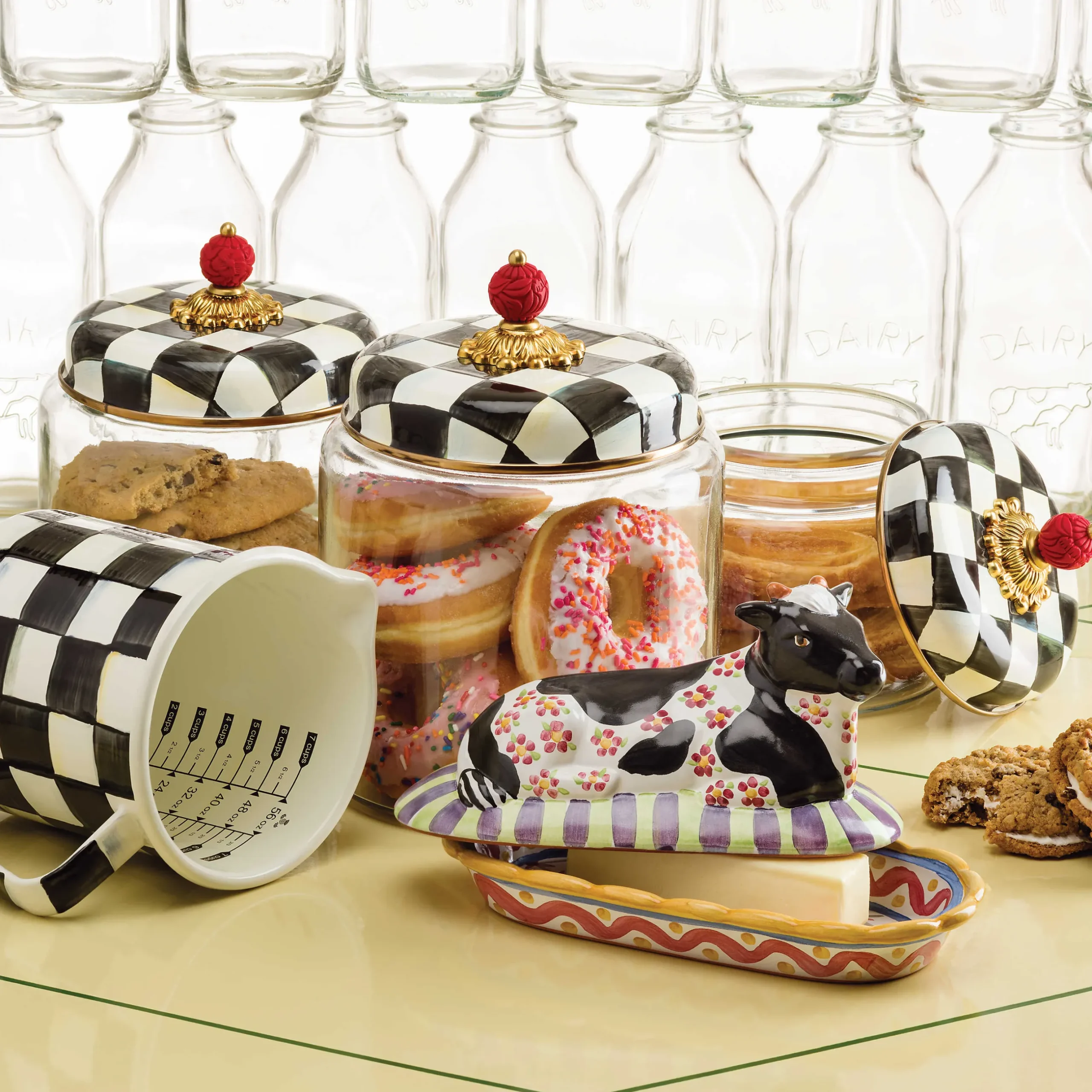 Discount MacKenzie-Childs Courtly Check Enamel 7 Cup Measuring Cup