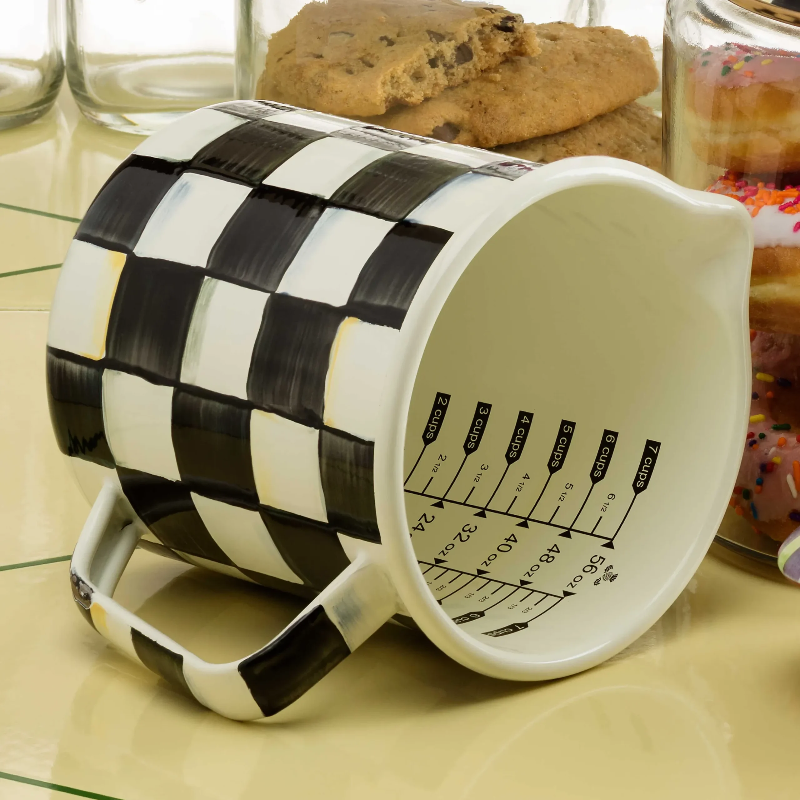 Discount MacKenzie-Childs Courtly Check Enamel 7 Cup Measuring Cup