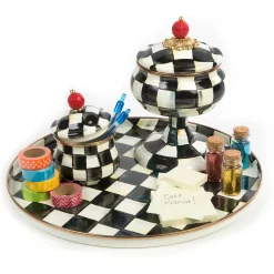 Online MacKenzie-Childs Courtly Check Enamel Curiosity Pot