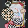 Hot MacKenzie-Childs Courtly Check Enamel Egg Plate