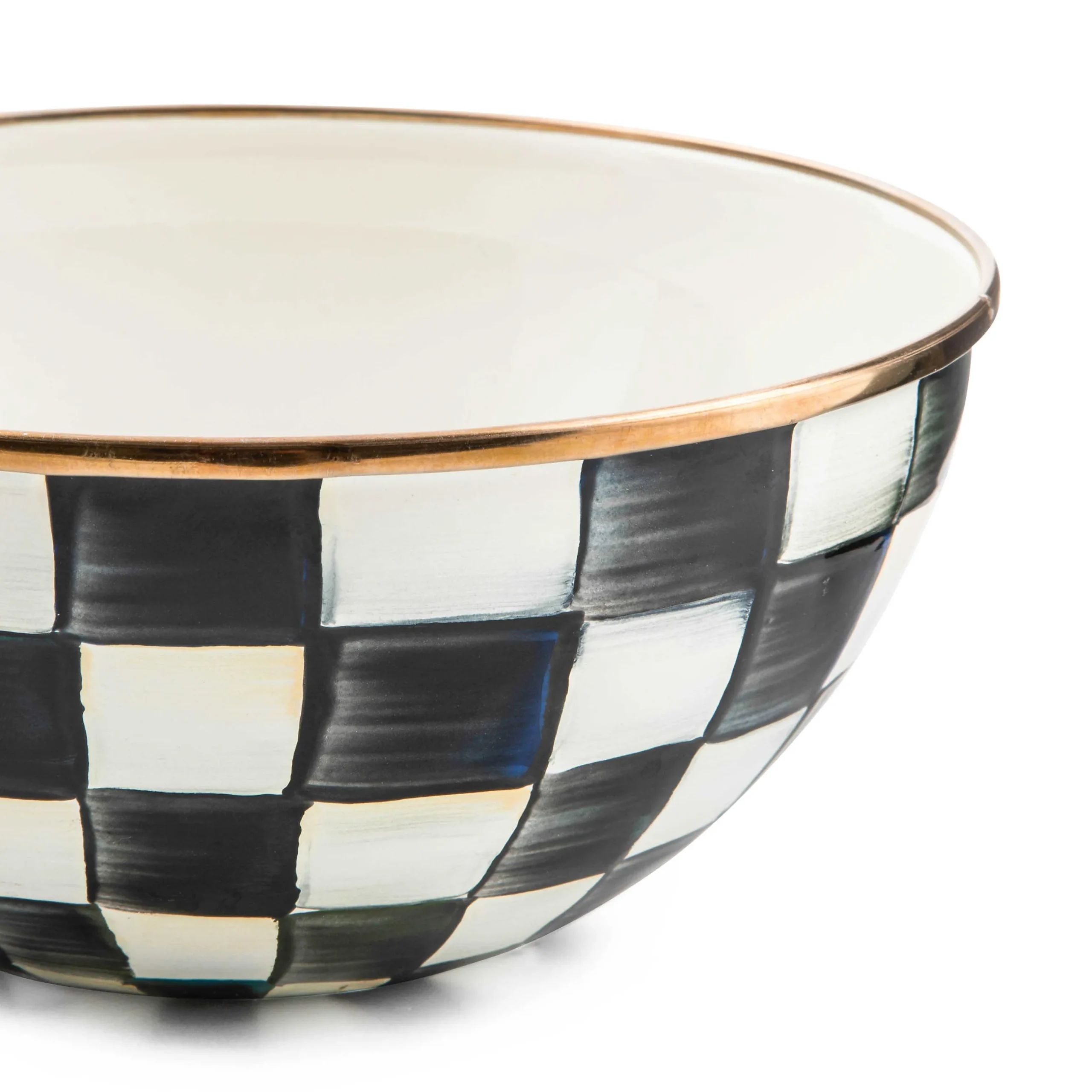 Sale MacKenzie-Childs Courtly Check Enamel Everyday Bowl - Small