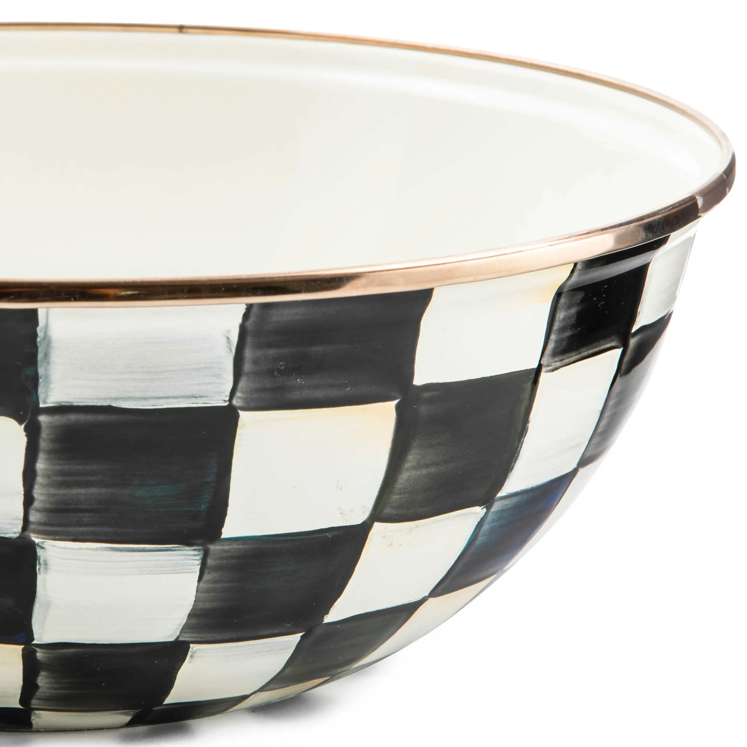Sale MacKenzie-Childs Courtly Check Enamel Everyday Bowl - Medium