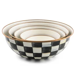 Sale MacKenzie-Childs Courtly Check Enamel Everyday Bowl - Medium