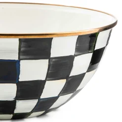 Discount MacKenzie-Childs Courtly Check Enamel Everyday Bowl - Large
