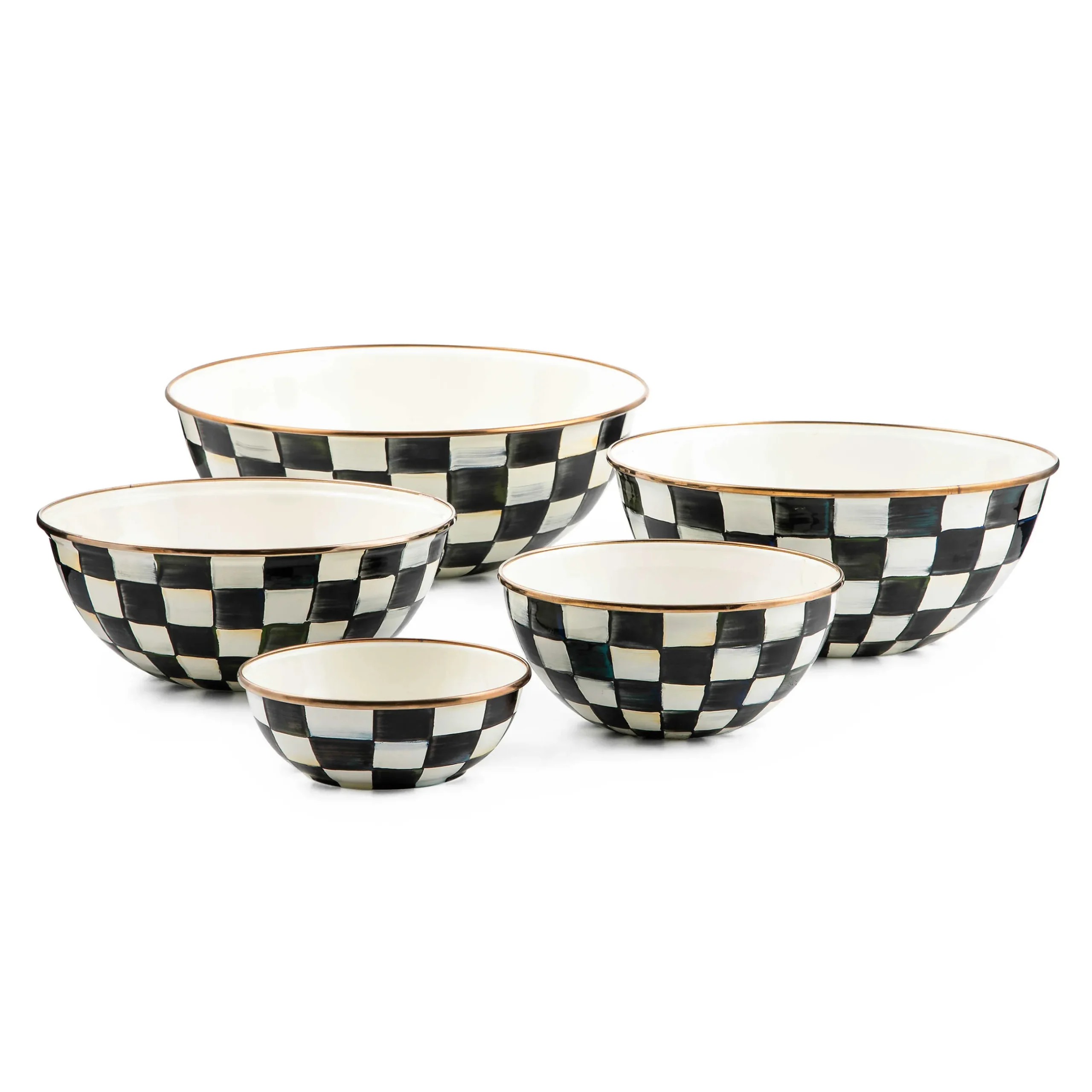 Discount MacKenzie-Childs Courtly Check Enamel Everyday Bowl - Large