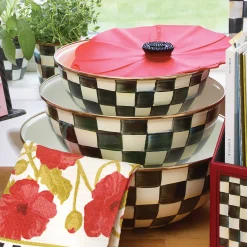 Discount MacKenzie-Childs Courtly Check Enamel Everyday Bowl - Extra Large