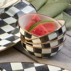 Sale MacKenzie-Childs Courtly Check Enamel Everyday Bowl