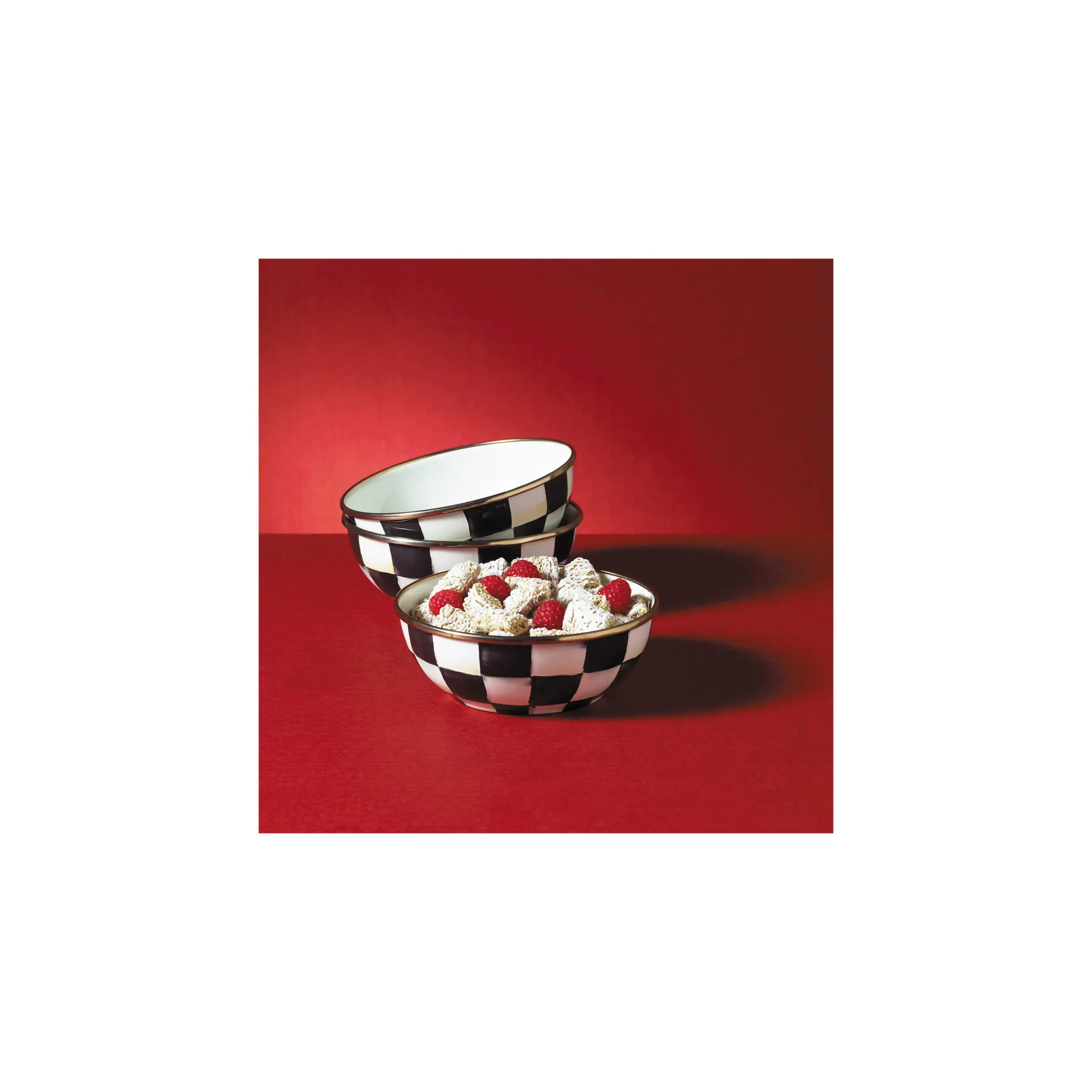 Sale MacKenzie-Childs Courtly Check Enamel Everyday Bowl