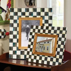 MacKenzie-Childs Courtly Check Enamel Frame - 4" X 6"