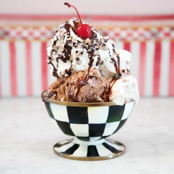 Online MacKenzie-Childs Courtly Check Enamel Ice Cream Dish