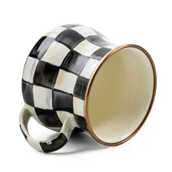MacKenzie-Childs Courtly Check Enamel Mug