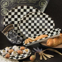 Best MacKenzie-Childs Courtly Check Enamel Oval Platter - Medium