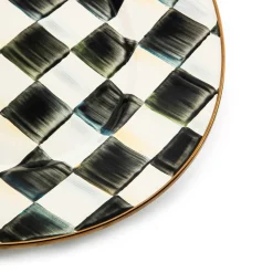 Best MacKenzie-Childs Courtly Check Enamel Oval Platter - Medium