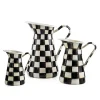 MacKenzie-Childs Courtly Check Enamel Practical Pitcher - Large