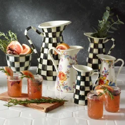 MacKenzie-Childs Courtly Check Enamel Practical Pitcher - Large