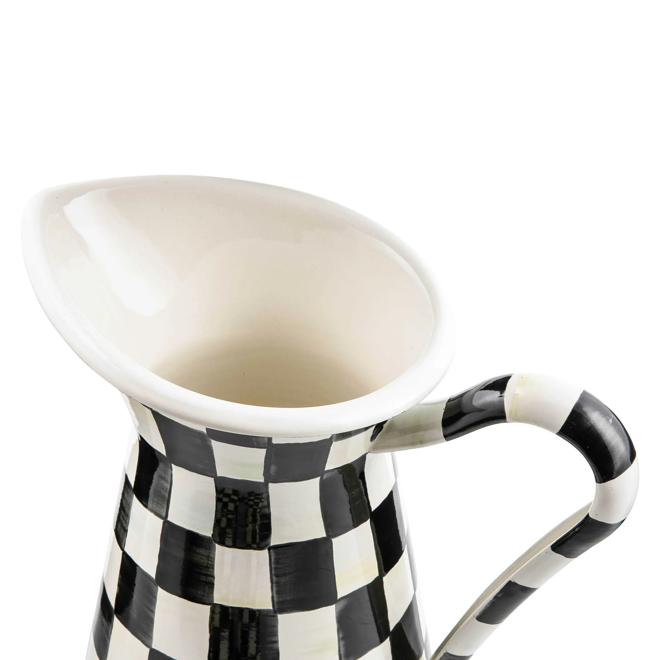 MacKenzie-Childs Courtly Check Enamel Practical Pitcher - Large