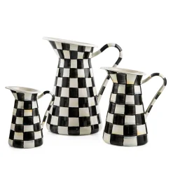 Best MacKenzie-Childs Courtly Check Enamel Practical Pitcher - Medium
