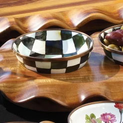 Sale MacKenzie-Childs Courtly Check Enamel Relish Dish