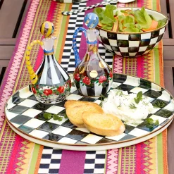 Sale MacKenzie-Childs Courtly Check Enamel Round Tray