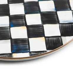 Sale MacKenzie-Childs Courtly Check Enamel Round Tray